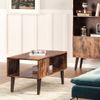 Retro-style Brown Wooden Coffee Table