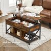 Industrial Brown Lift Top Coffee Table