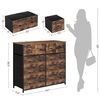 Industrial Large Dresser with 10 Fabric Drawers
