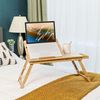 Bamboo Adjustable Laptop Desk with Storage