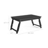 Black Foldable Laptop Table with Tilting Top