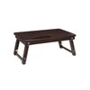 Brown Bamboo Laptop Desk with Tilting Top