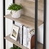 Steel Frame 5-Tier Bookshelf