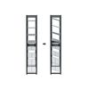 Set of 2 Gray Shoe Rack with Adjustable Shelves