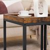Industrial Nesting Tables Rustic Brown and Black