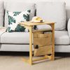Bamboo Storage Side Table