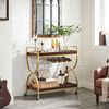 Kitchen Serving Cart with Wine Holders