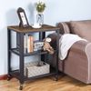 Industrial Brown Serving Cart with Shelve