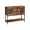 Industrial Brown Free Standing Cupboard with Shelf