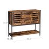Industrial Brown Free Standing Cupboard with Shelf