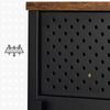 Rustic Brown & Black Floor Standing Storage Sideboard