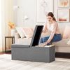 Storage Ottoman with Flip-Up Lid