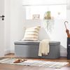 Storage Ottoman with Flip-Up Lid