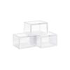 Pack of 3 Transparent Plastic Shoe Storage Boxes