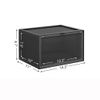 Pack of 6 Black Shoe Storage Boxes with Doors