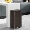 Brown Step Open Trash Can for Kitchen