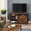 Brown TV Stand with Barn Doors for 55 Inches Television