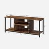 Industrial Brown TV Stand with Shelving