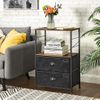 Nightstand with Fabric Drawers
