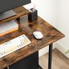 Industrial Mobile Computer Desk with Monitor Stand