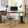 Industrial Brown 55 Inches Computer Desk with Shelves