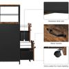 Rustic Brown Filing Cabinet with 2 Drawers