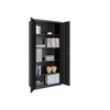 Steel Storage Cabinet with Shelves Black
