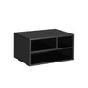 Black Steel Desktop Printer Stand for Office