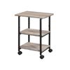 Industrial Printer Stand Greige and Black