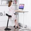 Black Adjustable Standing Desk Swivel Stool