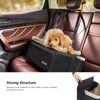 Black Dog Car Seat with Adjustable Straps
