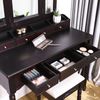 Makeup Table with Tri-Fold Mirror