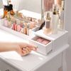 White Makeup Vanity Set with Mirror & Drawers