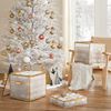 Set of 2 Plastic Christmas Ornament Storage Boxes