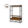Industrial Brown Open Wardrobe with Drawers