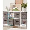 Set of 6 Non-Woven Storage Cubes with Double Handles