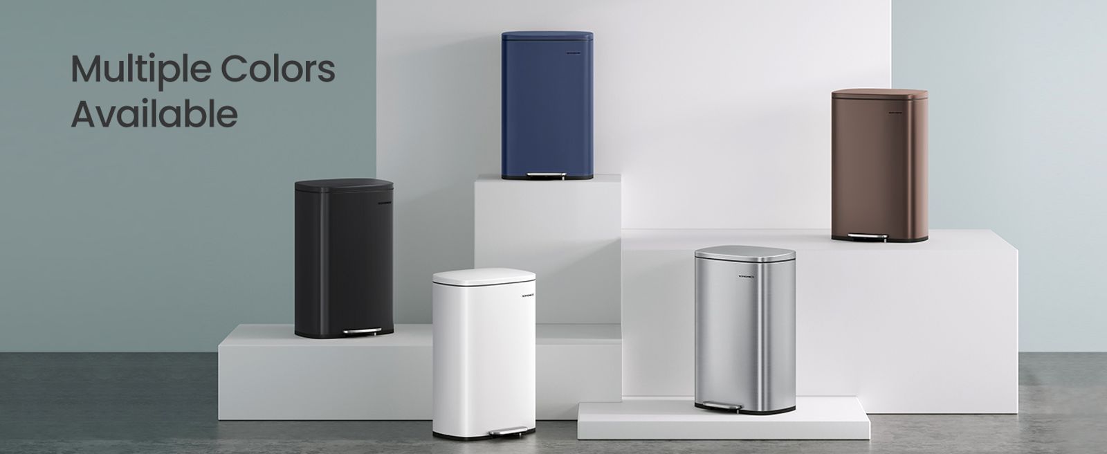 SONGMICS 13 Gallon Step Open Trash Can - Thumbnail 5