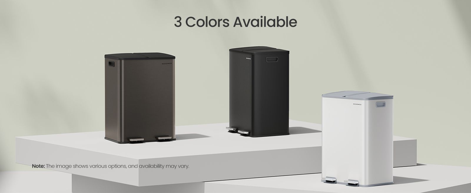 SONGMICS Dual Trash Can - Thumbnail 3