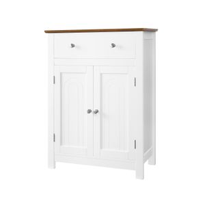sogesfurniture Storage Cabinet 3 Drawers,Free Floor Standing Cabinet Unit Side Organizer,45 38 80cm,White,BHEU-SYS1010
