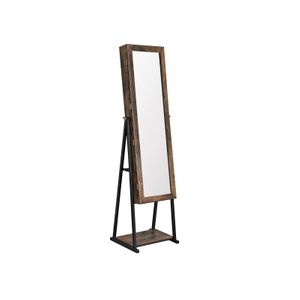 Industrial Mirror Jewelry Cabinet Armoire