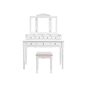 vasagle vanity makeup set with 7 drawers