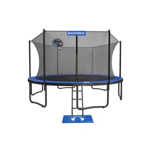 15-Foot Trampoline with Enclosure for Kids