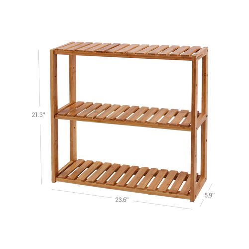 bamboo shelving for bathroom