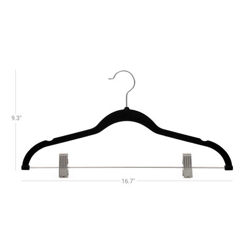 Non-Slip and Space-Saving for Pants Light Grey CRF12VX30 Heavy-Duty 42.5 cm Velvet Trousers Hangers with Adjustable Clips Skirts Dresses SONGMICS 30-Pack Pants Hangers Tank Tops Coat