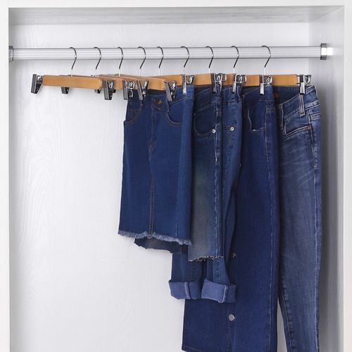 Nature Smile Clothes Pants Hangers 2pack-Multi Layers Metal Pants Slack Hangers,Non-Slip 5-Tier Swing Arm Pants Hangers Rack Closet Storage Organizer for Trousers Jeans Scarf Skirts Hanging 