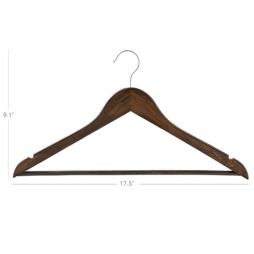 Suit Hangars 20x Strong Wooden Clothes 