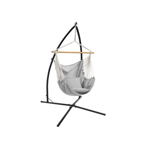 Hammock Chair with Stand Gray