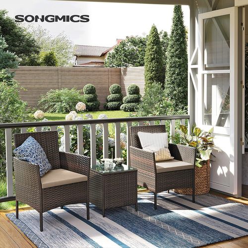 songmics 3 piece patio set