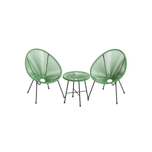 Light Green 3-Piece Outdoor Acapulco Chair