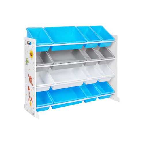 Toy Storage Unit With Removable Bins, Jumbo Bin Shelving Unit Dimensions